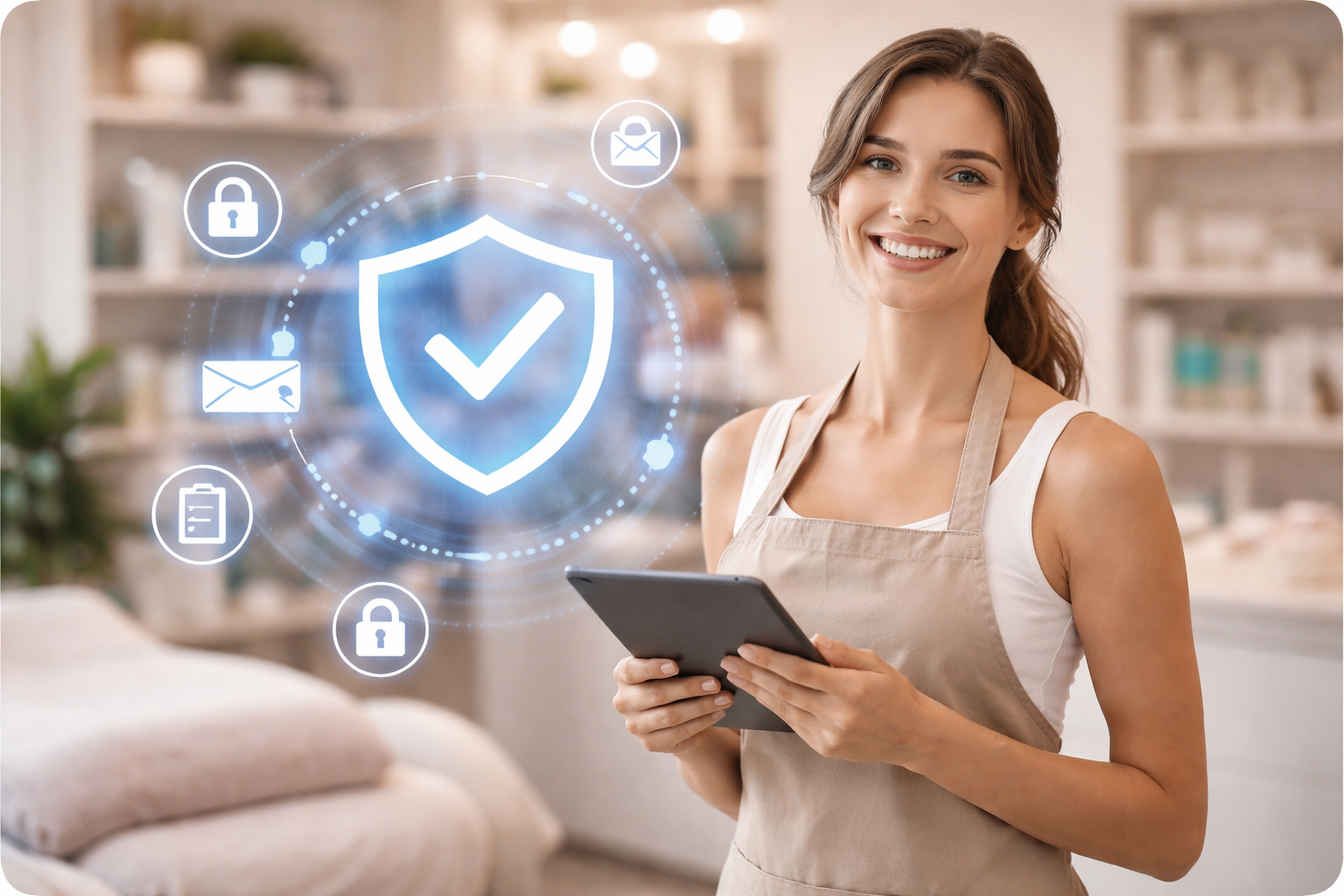 Protección de datos en un centro de estética