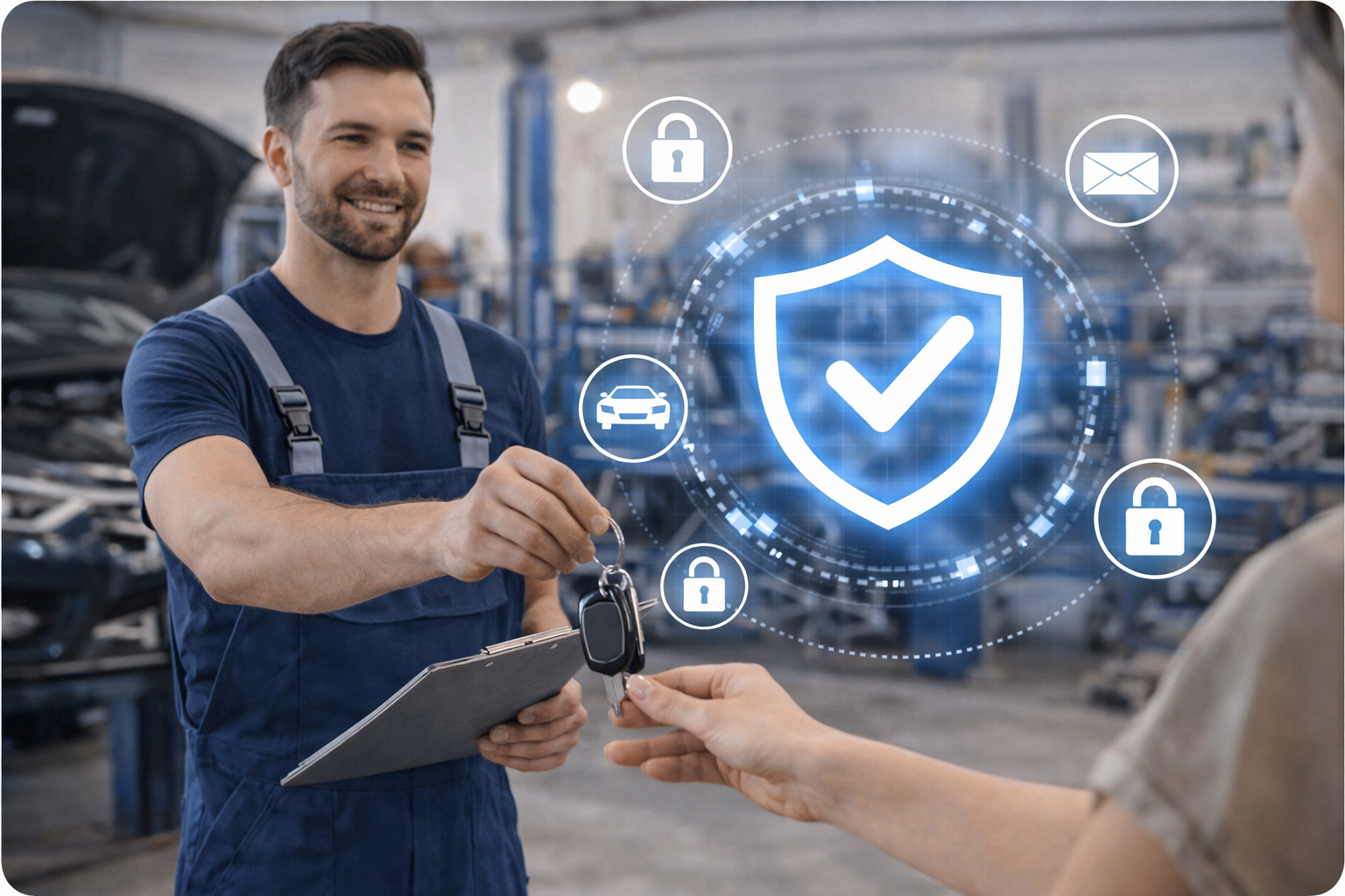 Gestión legal de datos en talleres de vehículos